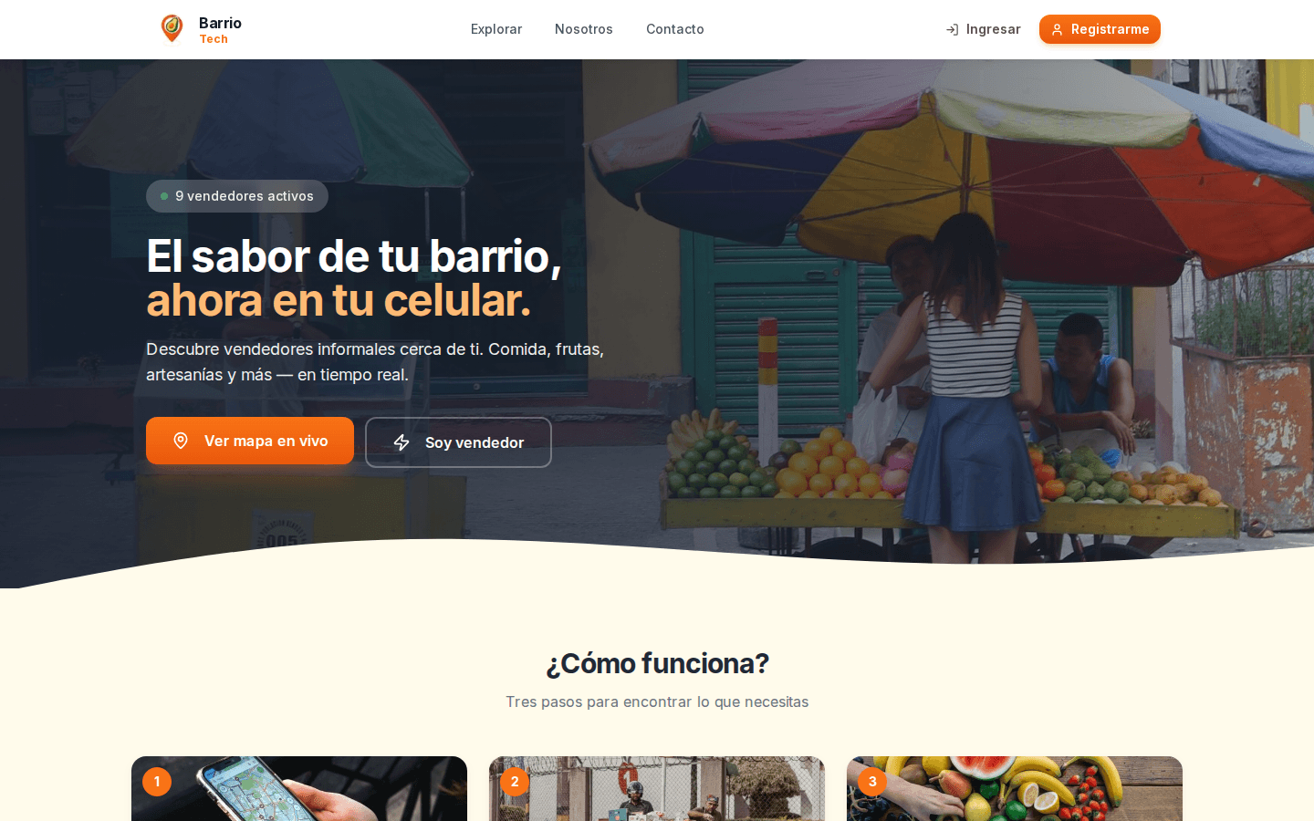 BarrioTech — GPS Street Sellers